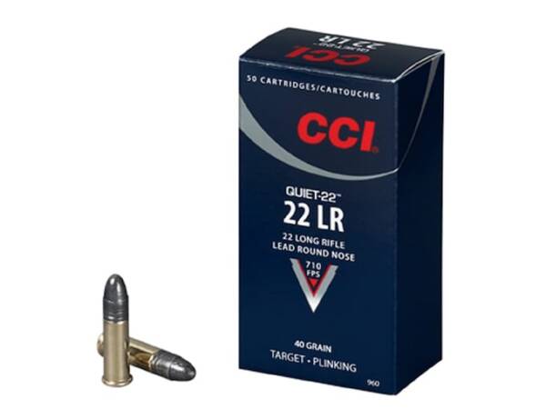 CCI Quiet 22LR Ammo 40 Grain Round Nose