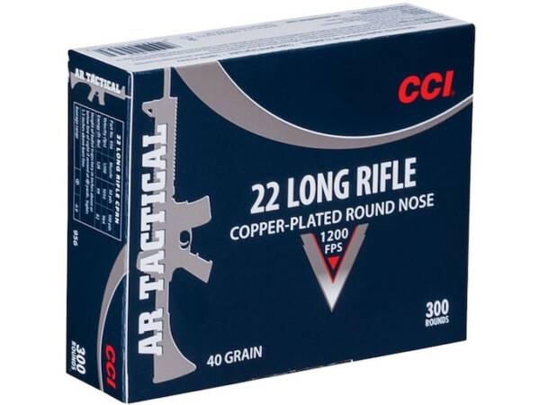 CCI Tactical 22LR Ammo 40 Grain Plated Round Nose