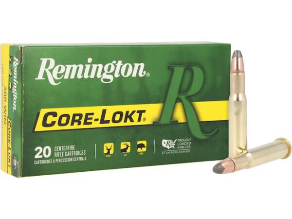 Remington Core-Lokt 30-30 Winchester Ammo 150 Grain Jacketed Soft Point of 500