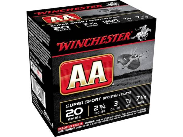 Winchester AA Super Sport Sporting Clays 20 Gauge Ammo