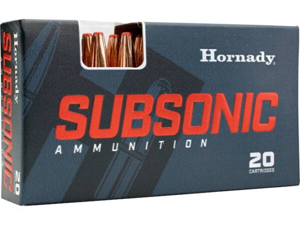 Hornady Subsonic 45-70 Government Ammo 410 Grain Hornady FTX Polymer Tip Box of 500