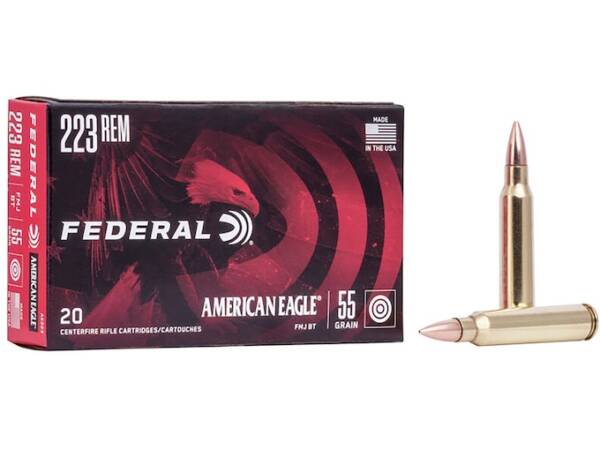 Federal American Eagle 223 Remington Ammo 55 Grain Full Metal Jacket Of 1000