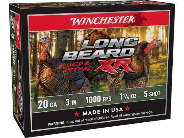 Winchester Long Beard XR Turkey 20 Gauge Copper Plated Lead Ammo