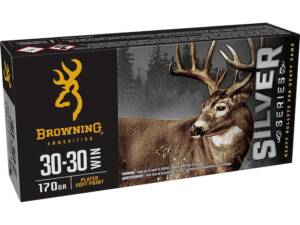 Browning Silver Series 30-30 Winchester Ammo 170 Grain Jacketed Soft Point Box of 20