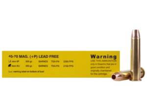 Buffalo Bore 45-70 Government Ammo 350 Grain Barnes Triple-Shock X Solid Hollow Point Lead Free Box of 20