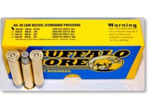 Buffalo Bore 45-70 Government Ammo 430 Grain Flat Nose Low Recoil Box of 20