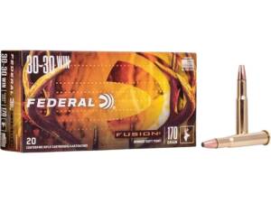 Federal Fusion 30-30 Winchester Ammo 170 Grain Bonded Round Nose Box of 20