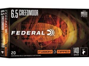 Federal Fusion Tipped 6.5 Creedmoor Ammo 140 Grain Bonded Polymer Tip Box of 20