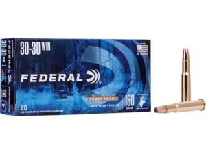 Federal Power-Shok 30-30 Winchester Ammo 150 Grain Jacketed Flat Nose