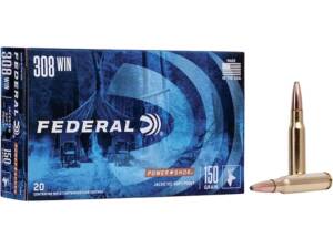 Federal Power-Shok 308 Winchester Ammo 150 Grain Jacketed Soft Point