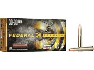 Federal Premium 30-30 Winchester Ammo 150 Grain Barnes Triple-Shock X Solid Hollow Point Lead Free Box of 20