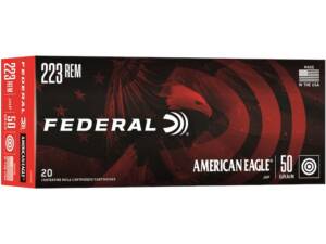 Federal Varmint and Predator 223 Remington Ammo 50 Grain Jacketed Hollow Point
