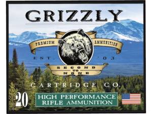 Grizzly Cartridge Bear Load 45-70 Government +P Ammo 525 Grain Full Metal Jacket Box of 20