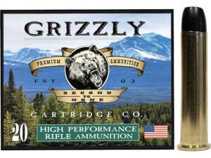 Grizzly Cartridge Cowboy 45-70 Government Ammo 405 Grain Flat Nose Box of 20