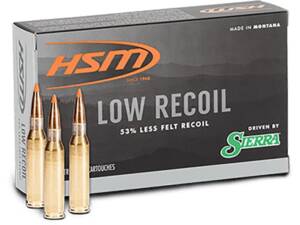 HSM Low Recoil 6.5 Creedmoor Ammo 140 Grain Polymer Tip Box of 20