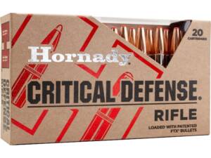 Hornady Critical Defense 223 Remington Ammo 55 Grain Hornady FTX Polymer Tip Box of 20