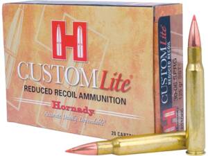 Hornady Custom Lite 30-06 Springfield Ammo 125 Grain Hornady SST (Super Shock Tip) Polymer Tip Box of 20