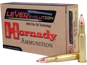 Hornady LEVERevolution 30-30 Winchester Ammo 140 Grain Hornady MonoFlex Polymer Tip Box of 20