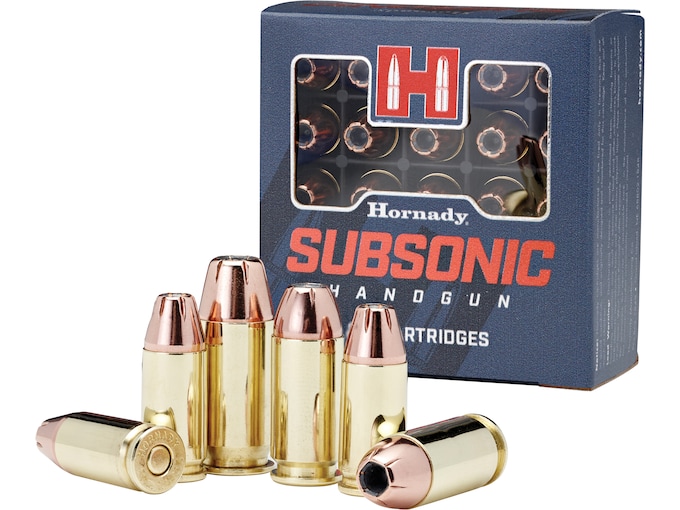 Hornady Subsonic 9mm Luger Ammo 147 Grain Hornady XTP Jacketed Hollow Point Box of 25