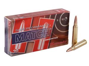 Hornady Superformance Match 223 Remington Ammo 75 Grain Jacketed Hollow Point Box of 20