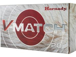 Hornady V-Match 6.5 Creedmoor Ammo 100 Grain Hornady ELD-VT Polymer Tip Box of 20