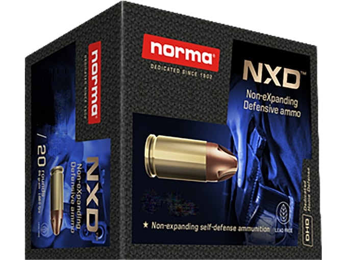Norma NXD 9mm Luger Ammo 65 Grain Norma NXD Fluted Lead Free Box of 20