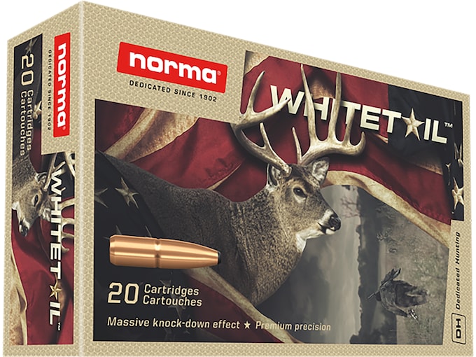 Norma Whitetail 30-30 Winchester Ammo 150 Grain Jacketed Soft Point Box of 20