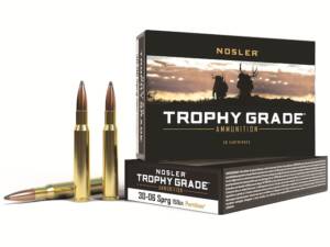 Nosler Trophy Grade 30-06 Springfield Ammo 150 Grain Nosler Partition Jacketed Soft Point Box of 20