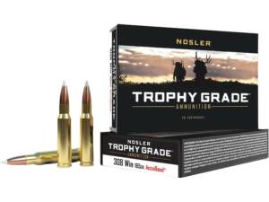 Nosler Trophy Grade 308 Winchester Ammo 165 Grain Nosler AccuBond Bonded Polymer Tip