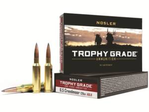Nosler Trophy Grade 6.5 Creedmoor Ammo 129 Grain Nosler AccuBond Long Range Bonded Polymer Tip Box of 20
