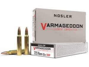 Nosler Varmageddon 223 Remington Ammo 62 Grain Nosler Varmageddon Jacketed Hollow Point