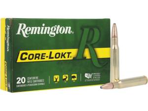 Remington Core-Lokt 30-06 Springfield Ammo 165 Grain Jacketed Soft Point Box of 20