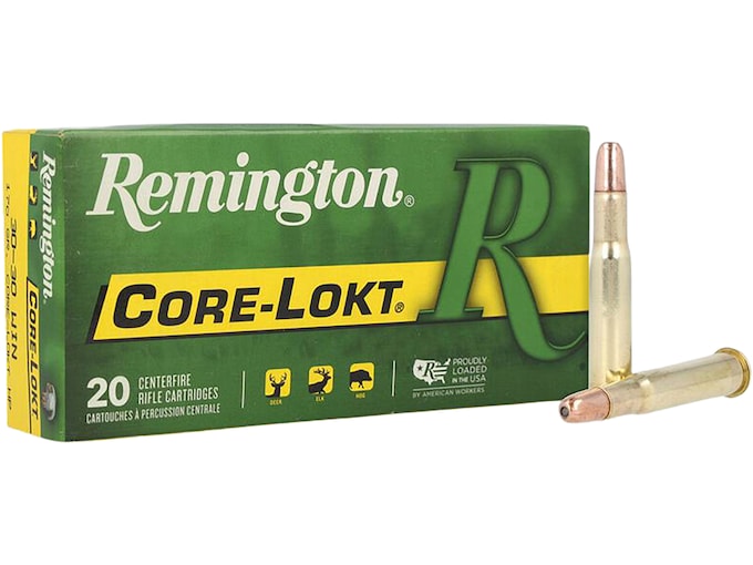 Remington Core-Lokt 30-30 Winchester Ammo 170 Grain Jacketed Hollow Point Box of 20
