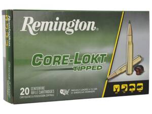 Remington Core-Lokt Tipped 30-06 Springfield Ammo 165 Grain Polymer Tip Box of 20