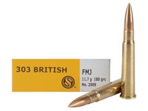Sellier & Bellot 303 British Ammo 180 Grain Full Metal Jacket Box of 20