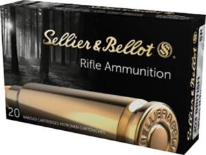 Sellier & Bellot 303 British Ammo 180 Grain Jacketed Soft Point Box of 20
