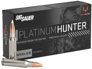 Sig Sauer Platinum Hunter 6.5 Creedmoor Ammo 140 Grain Nosler AccuBond Bonded Polymer Tip Box of 20