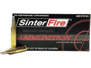 SinterFire Reduced Hazard 223 Remington Ammo 55 Grain SinterFire Frangible Round Nose Lead Free