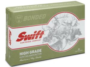 Swift High Grade Big Game Lever Action Hunting 45-70 Government Ammo 350 Grain Swift A-Frame Bonded Flat Nose Box of 20