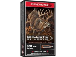Winchester Ballistic Silvertip 308 Winchester Ammo 168 Grain Polymer Tip
