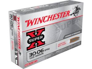 Winchester Super X 30-06 Springfield Ammo 125 Grain Jacketed Soft Point Box of 20