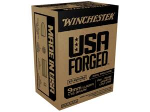 Winchester USA Forged Steel Case 9mm Luger Ammo 115 Grain Full Metal Jacket
