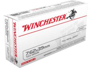 Winchester White Box USA 7.62x39mm Ammo 123 Grain Full Metal Jacket