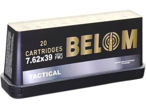Belom Tactical 7.62x39mm Ammo 123 Grain Full Metal Jacket Box of 1000