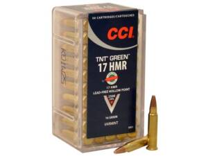 CCI 17 Hornady Magnum Rimfire (HMR) Ammo 16 Grain Solid Hollow Point Box of 1000