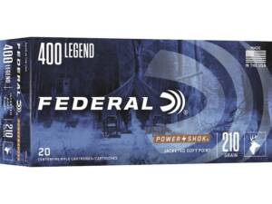 Federal Power-Shok 400 Legend Ammo 210 Grain Jacketed Soft Point