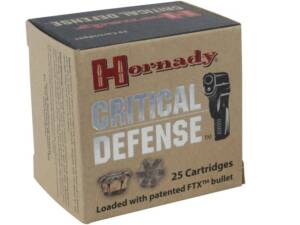 Hornady Critical Defense 30 Carbine Ammo 110 Grain Hornady FTX Polymer Tip Box of 500