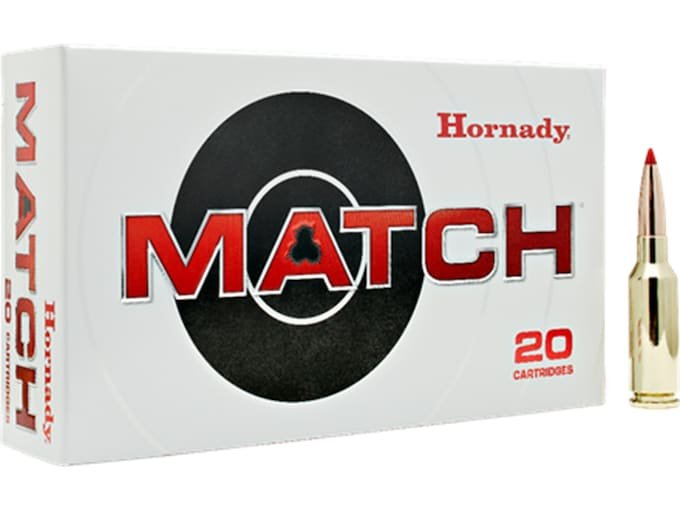 Hornady Match 6mm ARC Ammo 108 Grain Hornady ELD Match Polymer Tip Box of 250