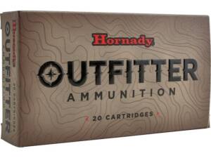 Hornady Outfitter 338 Winchester Magnum Ammo 225 Grain Hornady CX Polymer Tip Lead Free Box of 500