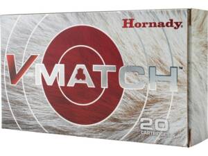 Hornady V-Match 6mm ARC Ammo 80 Grain Hornady ELD-VT Polymer Tip Box of 500